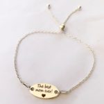 Sterling Silver Slider Bracelet With Oval Disc